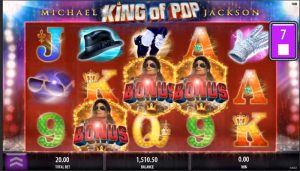 King of Pop Michael Jackson spelautomat
