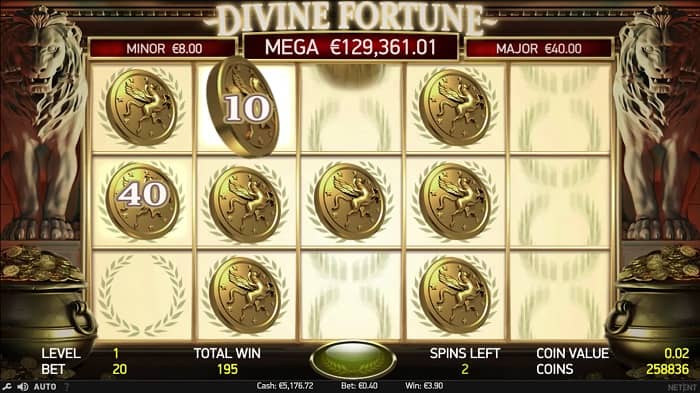 Divine Fortune spelautomat med progressiv jackpott